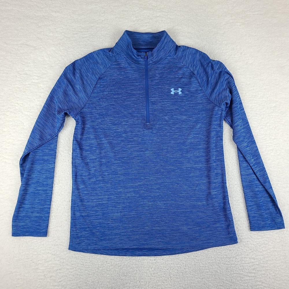 Under Armour Sweater Mens Medium Blue Loose Performance The Tech Tee Golf
